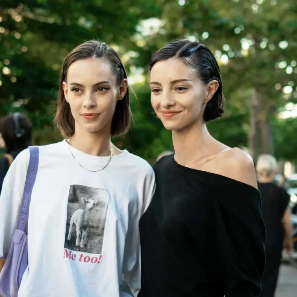 Two young women on their way to First Care Women's health for abortion pill information.